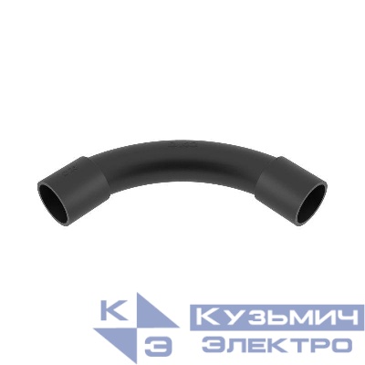 Поворот на 90град. труба-труба IP40 d25мм черн. DKC 50425B