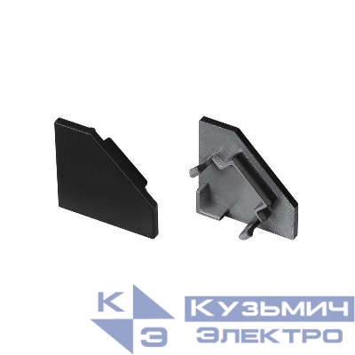 Заглушка SL-KANT-H18 FLAT BLACK глухая пластик (комплект) Arlight 049431