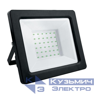 Прожектор светодиодный LL-905 50Вт зел. IP65 AC 230В/50Гц 2835SMD в компактном корпусе черн. FERON 32212
