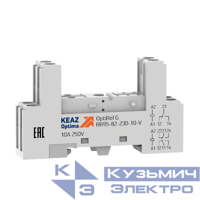 Розетка для реле OptiRel G RR95-82-230-10-V КЭАЗ 281176