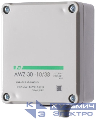 Фотореле AWZ 30-10/38 (выносной фотодатчик IP-65 монтаж на плоскость 230В 30А 1НО IP40) F&F EA01.001.005
