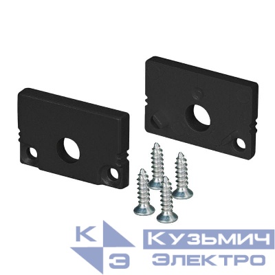 Заглушка SL-SLIM20-H13 BLACK с отверстием пластик Arlight 037513