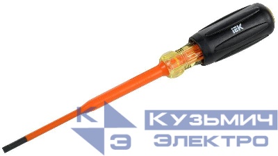 Отвертка диэлектрическая SLIM SL3.5х100 Т3 ARMA2L 5 IEK A2L5-SC31-T3-SL-35-100