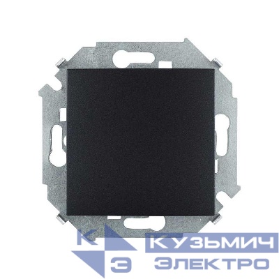 Выключатель 1-кл. 1п 2мод. СП Simon 15 16А IP20 250В винтов. зажим графит Simon 1591101-038