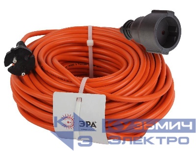 Удлинитель-шнур 1х30м без заземл. 10А IP20 UPx-1-2х1-30m ПВС 2х1 (бухта) Эра Б0046807