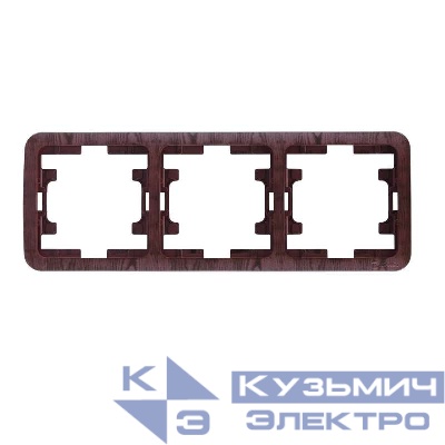 Рамка 3-м Mimoza N орех 24013