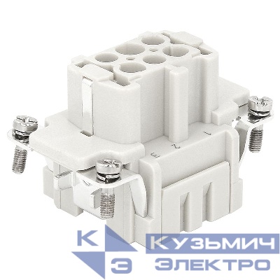 Розетка OptiLink HDC-HE-6-16-FS-(0.14-2.5) 500В КЭАЗ 352249