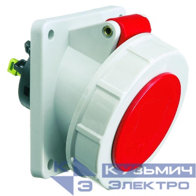 Розетка встраиваемая 16А 5п 6ч 400В IP67 наклонная 85х85 Quick Connect Bals 12817