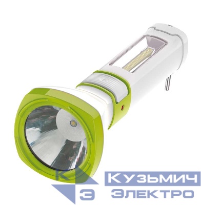 Фонарь аккумуляторный LED 5Вт 3 режима боков. панель COB 2Вт ЗУ КОСМОС KOCAc7035WLED