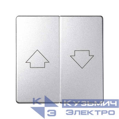 Клавиша двойная для 75331; 75332-39 Simon82 Detail алюм. 82028-93