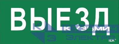 Этикетка самоклеящаяся "Выезд" ДПА IP20/54 IEK LPC10-1-24-09-VIEZD