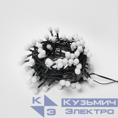 Гирлянда светодиодная ULD-S0500-100/DGA MULTI IP20 COLORBALLS-1 с контроллером «Разноцветные шарики-1» 5м разноцвет. свет провод зел. Uniel UL-00005471