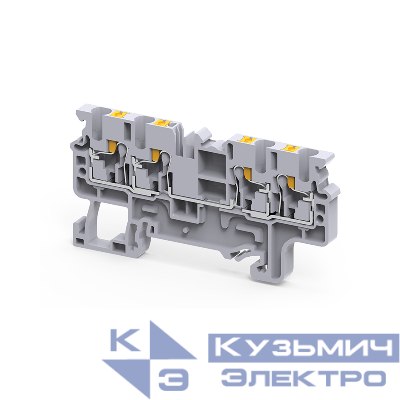 Клемма с 4-мя контактами push-in OptiClip СP-2.5-QUATTRO-(0.2-2.5)-I сер. КЭАЗ 331846