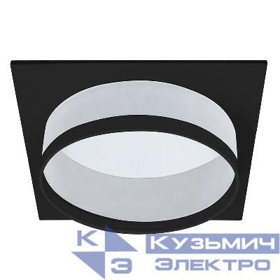 Светильник DL701 25Вт 230В GX70 потолочн. встраив. квадрат без лампы черн. FERON 51096