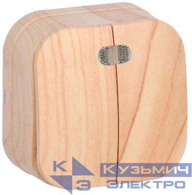 Выключатель 2-кл. ОП GLORY 10А ВС20-2-1-ХС с индикацией сосна IEK EVH21-K34-10