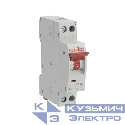Выключатель компактный автоматический дифференциального тока YON max MDR 1P+N 300мА 10A C 6кА тип А YON MDR32N-1N4C10-A