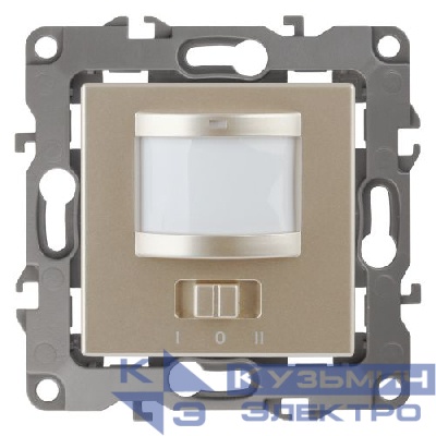 Датчик движения 12-4103-04 2-проводной 180-250В 200Вт шампань ЭРА Б0031254