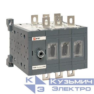 Рубильник 3п 250А реверсивный без рукоятки управления TwinBlock EKF tb-s-250-3p-rev