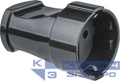 Розетка 61 715 NCA-SK01-16A-E-BL переносная с заземл. черн. Navigator 61715