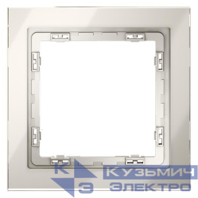 Рамка 1-м S70 стеклян. кашемир Voltum VLS110103