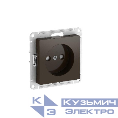 Розетка AtlasDesign 16А без заземл. защ. шторки быстрозажим. клем. механизм мокко SE ATN000649S