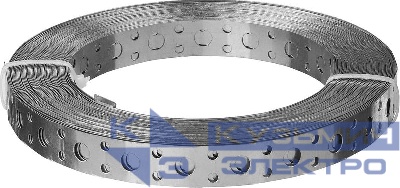 Лента перфорированная прямая 12х0.55мм накл. (уп.25м) Tech-Krep/Zitar 123882