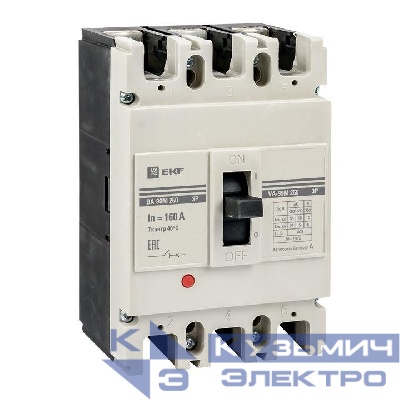 Выключатель автоматический 3п 250/160А 35кА ВА-99М PROxima EKF mccb99-250-160m