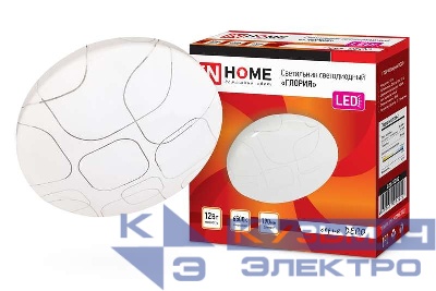 Светильник светодиодный DECO ГЛОРИЯ 12Вт 6500К 1080лм 230В 210х65мм IN HOME 4690612022222