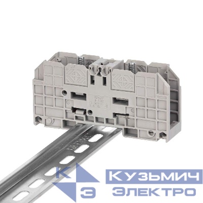 Клемма проходная болтовой зажим 2 точки подключения 35кв.мм сер. DKC FER-35