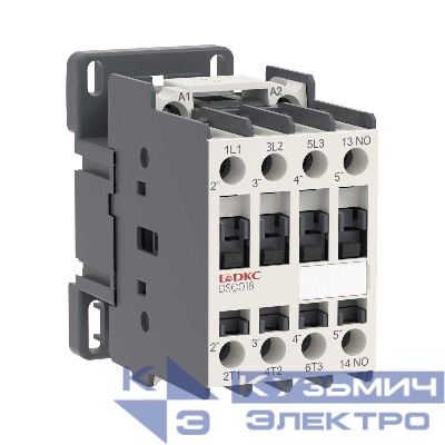 Контактор магнитный YON DSC018 18A 7.5кВт AC3 3P кат.24В AC 1НО YON DSC018-3C10A024