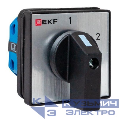 Переключатель кулачковый ПК-1-31 1п 10А "1-2" IP65 EKF pk-1-31-10-65