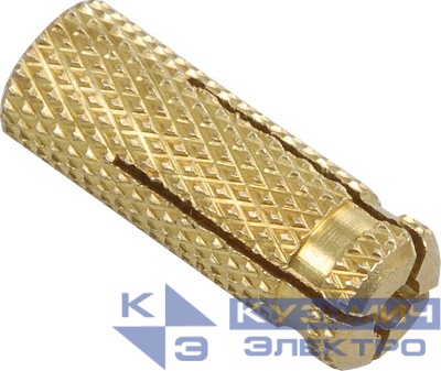 Анкер забивной М10 латунь (уп.50шт) IEK CLP1M-AL-10