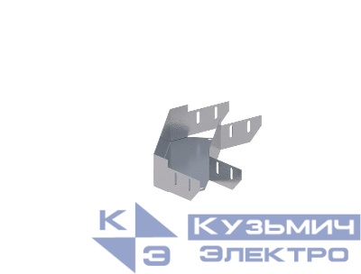 Лоток монтажный угловой горизонтальный 90град. 100х80 сталь 1.5мм ЛУ90Г.100.80.328.1.5.1 гор. оцинк. СОЭМИ Н0121310542