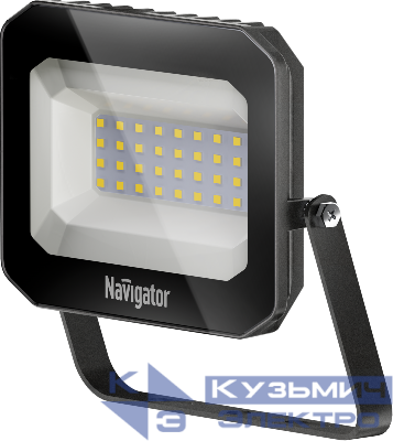 Прожектор светодиодный 95 426 NFL-04-30-4K-BL-LED 30Вт 4000К IP65 3000лм черн. Navigator 95426