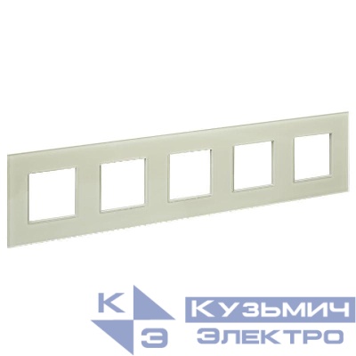 Рамка 5-м SKANDY SK-F25B стекло беж. IEK SK-M52-G-K10