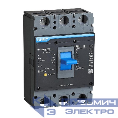 Выключатель автоматический 3п 630А 50кА NXM-800S (R) CHINT 844382