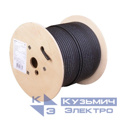 Кабель греющий (нагрев.) саморег. SRL30-2CR экранир. 30Вт/м 1.3мм2/65м (бухта 200м) (м) PRO Rexant 51-0228