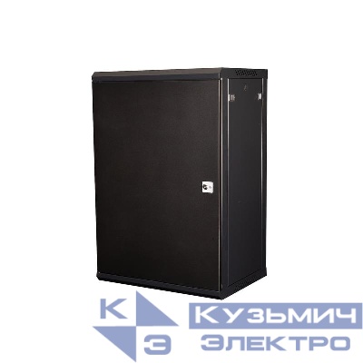 Шкаф телекоммуникационный настен. 19дюйм 18U 901х600х450мм дверь метал. черн. Datarex DR-645001
