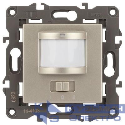 Датчик движения 14-4103-04 2-проводной 180-250В 200Вт Elegance шампань ЭРА Б0034355