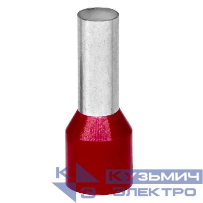 Наконечник-гильза с изолирован. фланцем для жилы 10кв.мм длина контактн. части 14мм красн. DKC IF10-14RD