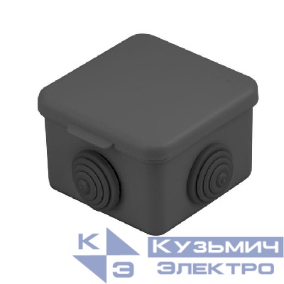 Коробка распаячная КМР-030-036 65х65х50 4 мембранных ввода черн. EKF plc-kmr2-030-036-b