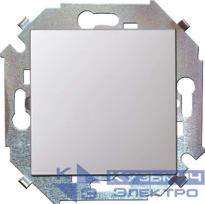 Переключатель проходной 1-кл. СП Simon 15 16А IP20 винтов. зажим механизм бел. Simon 1591201-030