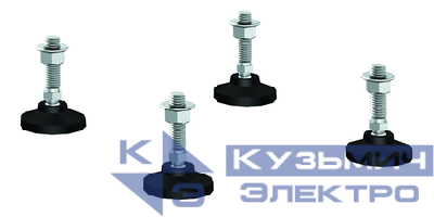Комплект ножек для шкафа CQE M12х50мм (4 ножки) DKC R5A45