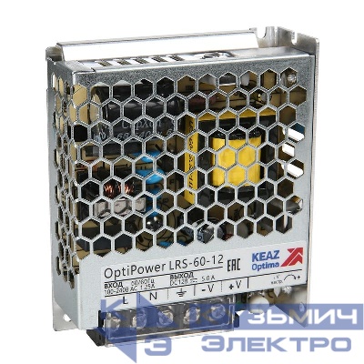 Блок питания панельный OptiPower LRS 60-24 2.5A КЭАЗ 328875