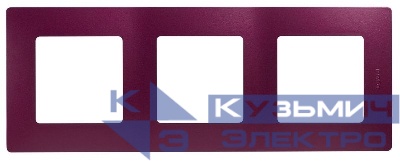 Рамка 3-м СП Etika IP20 сливовый IEK 672563