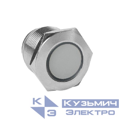 Лампа сигнальная S-Pro67 19мм бел. 230В EKF s-pro67-351