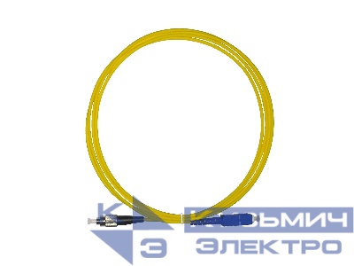 Патч-корд оптический переходной SC-FC/UPC SM Simplex 3.0мм 9/125, 2м, LSZH