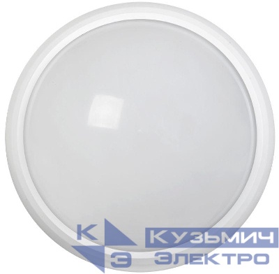Светильник светодиодный ДПО 5112Д 8Вт 6500К IP65 круг бел. с ДД IEK LDPO1-5112D-08-6500-K01