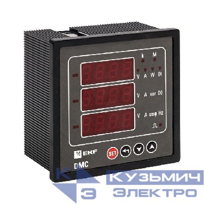 Прибор комбинированный цифровой измерительный DMC на панель 96х96 (квадратный вырез) PROxima EKF DMC-963