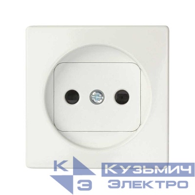 Накладка розетки Simon82 без заземл. бел. 82040-30